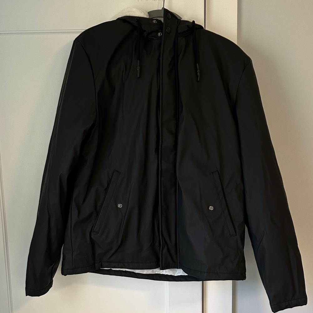 ASOS Men's Black Hooded Jacket